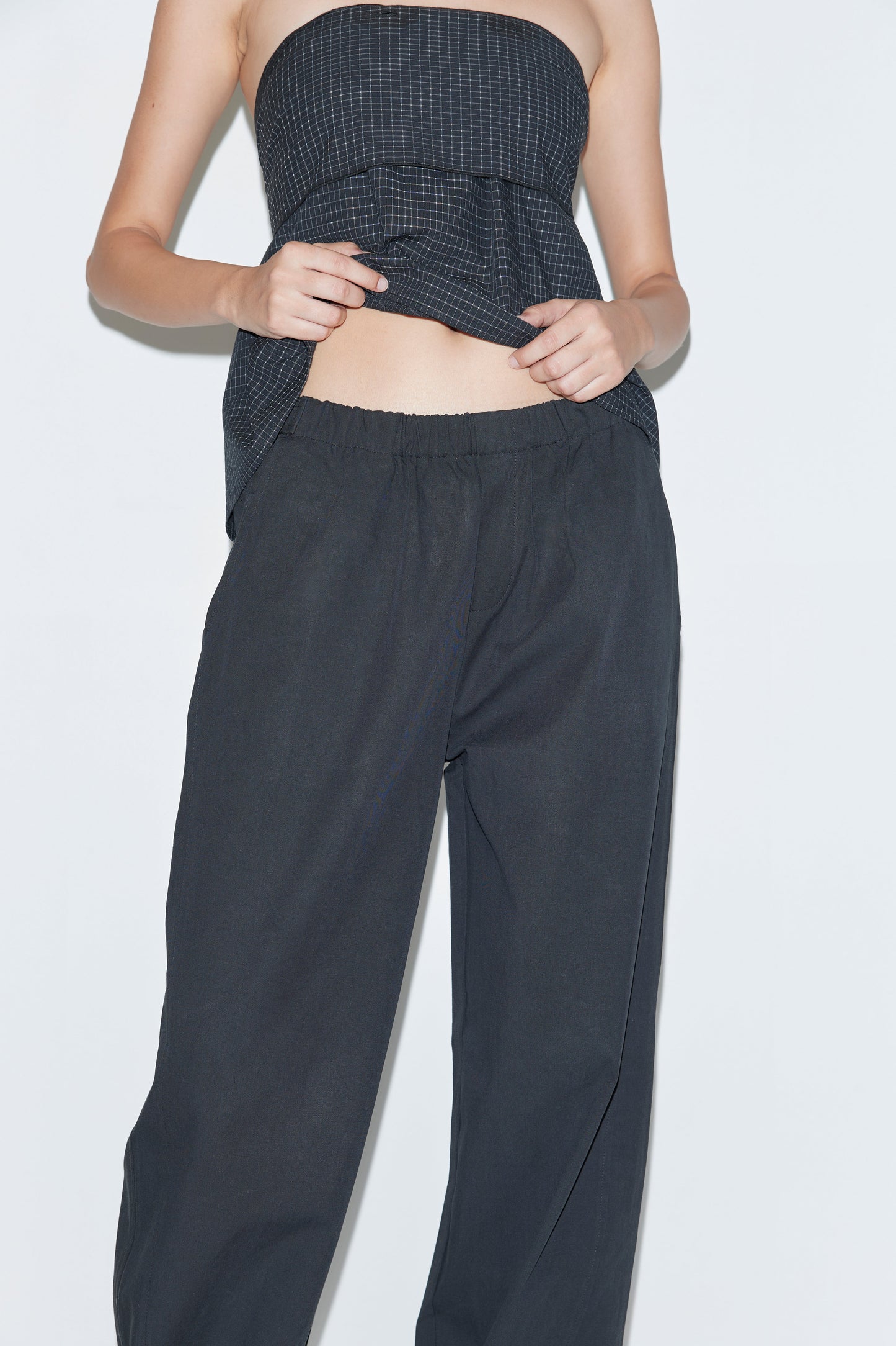 Snap Tab Pant - Black