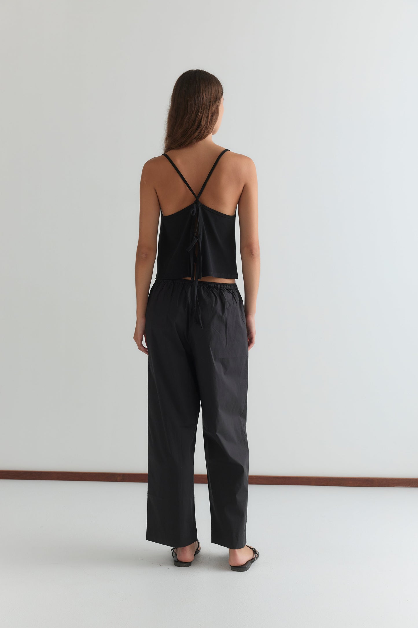 Drape Jersey Top - Black