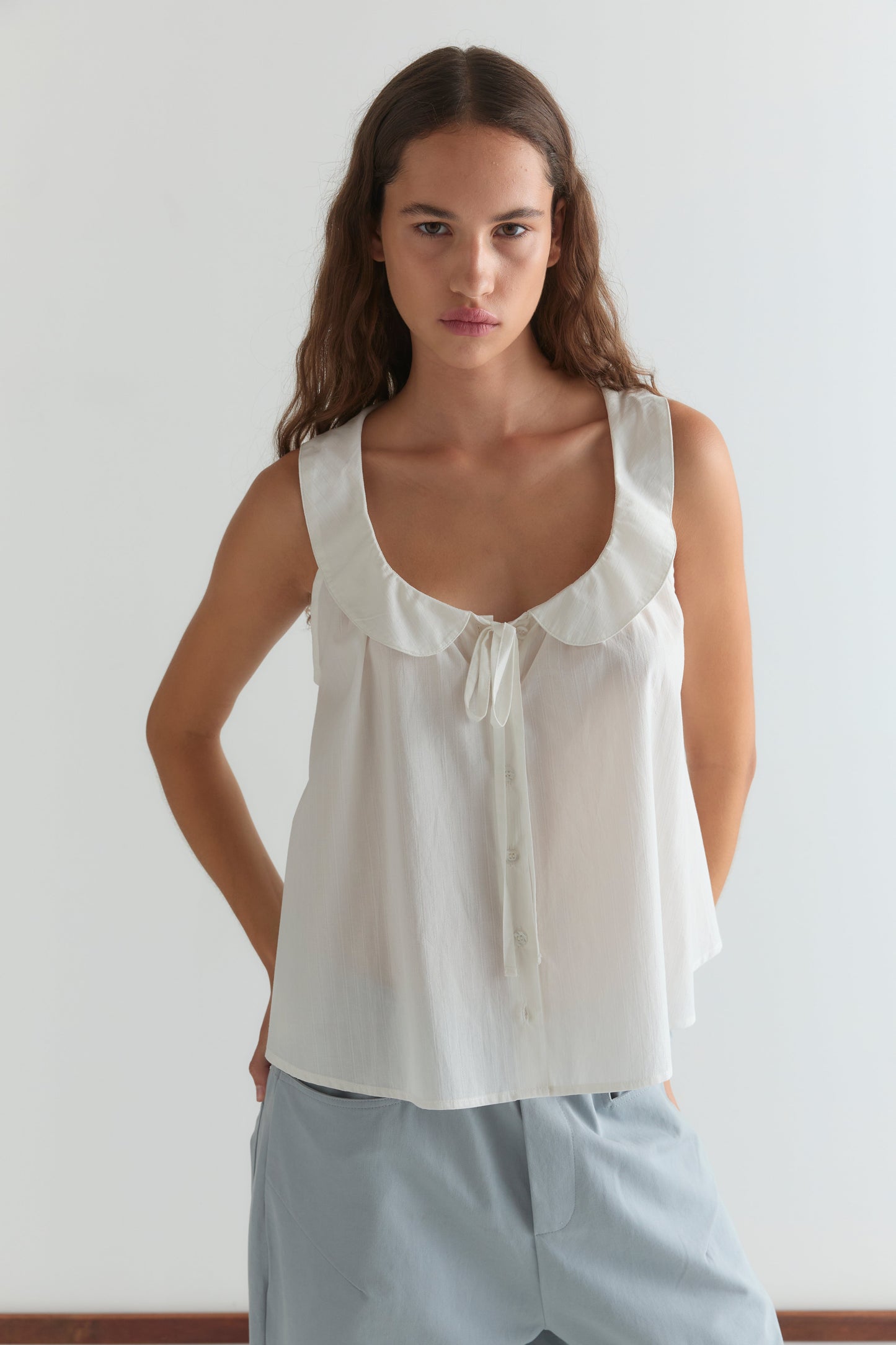 Round Collar Top