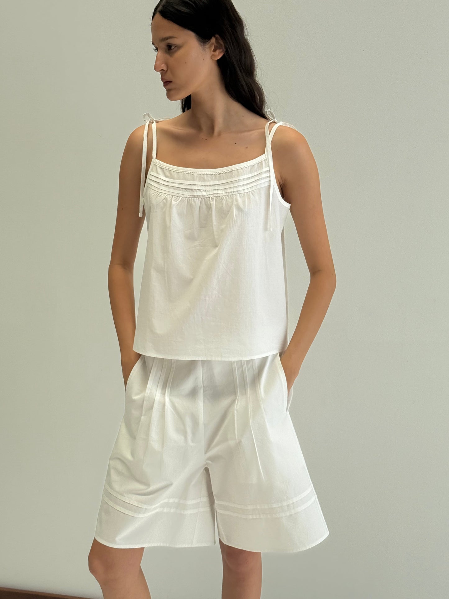 Tied Cami - White