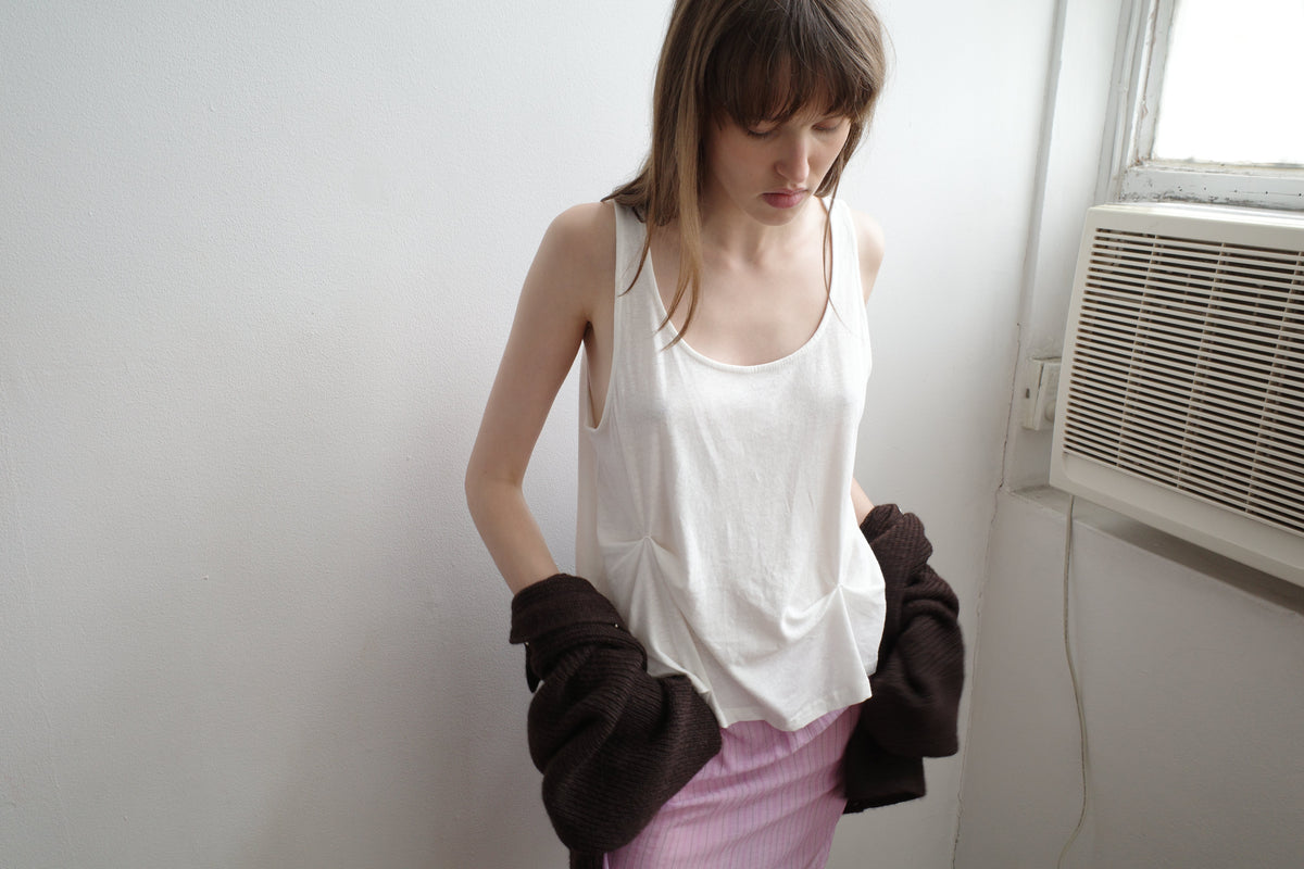 Fine Skirt - Fuchsia Stripe