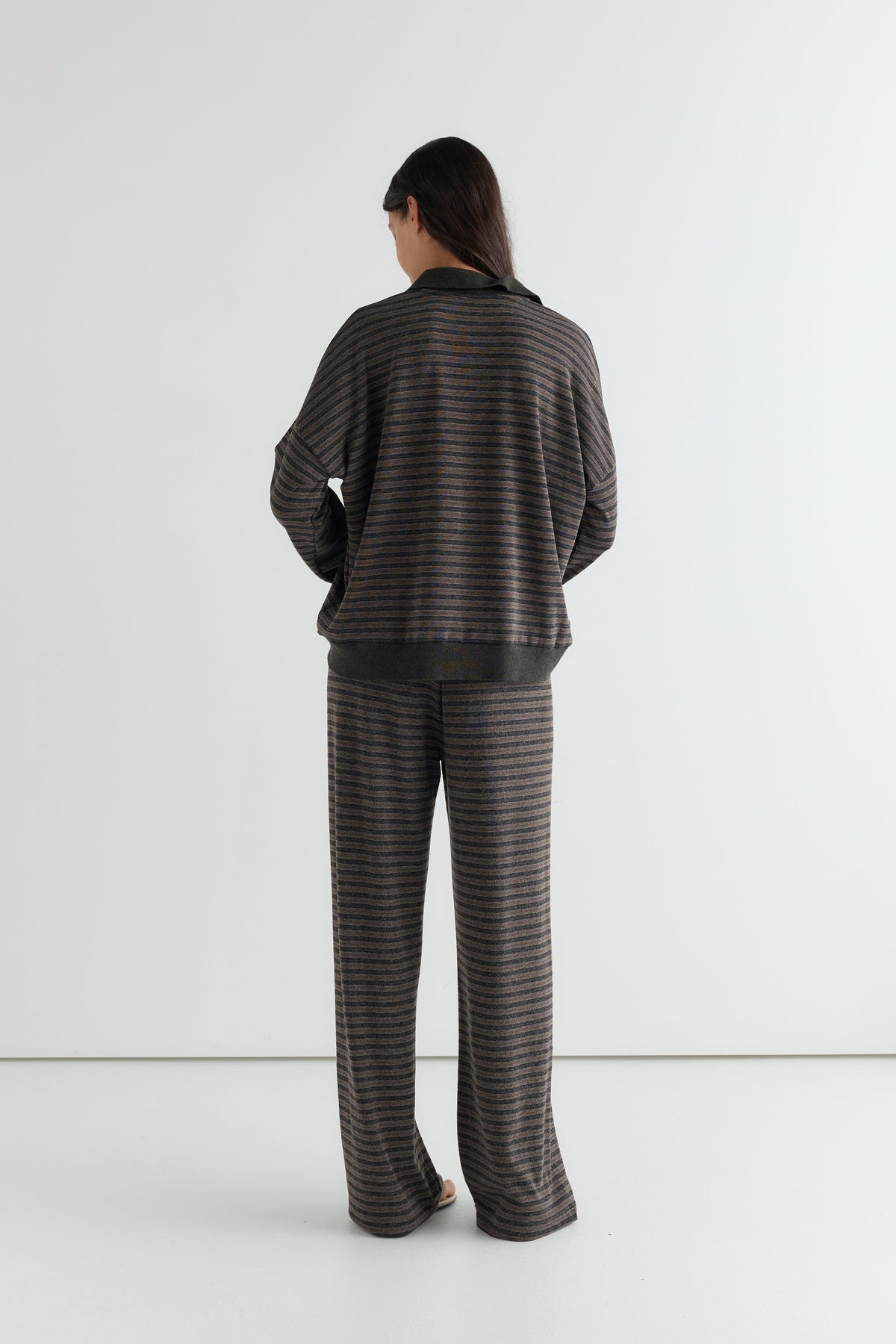 Lounger Polo - Brown Stripe