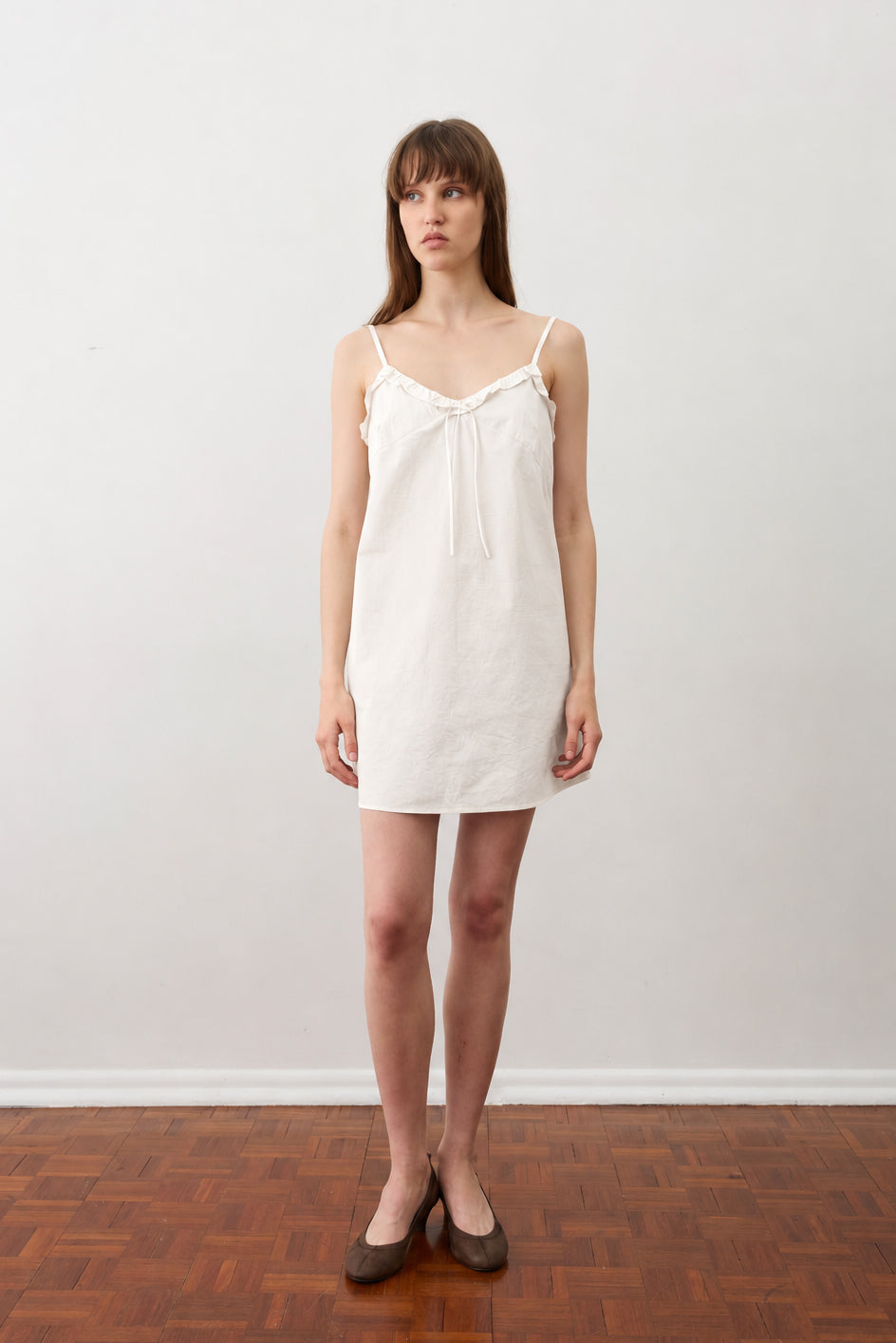 Bias Mini Dress - White