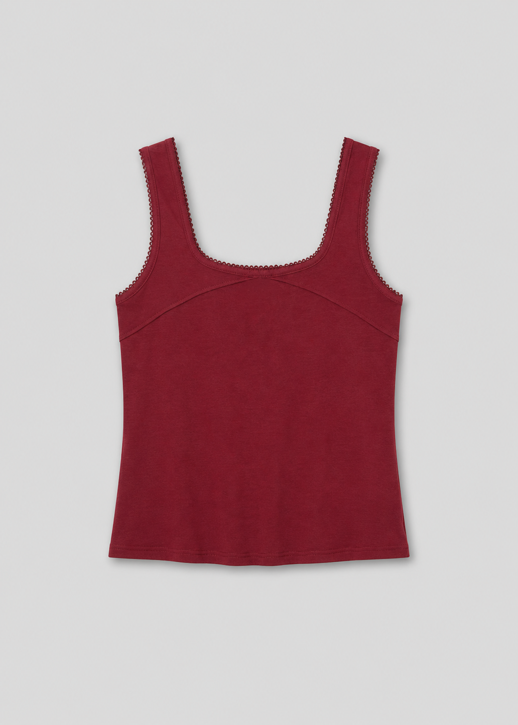 Piping Tank - Crimson