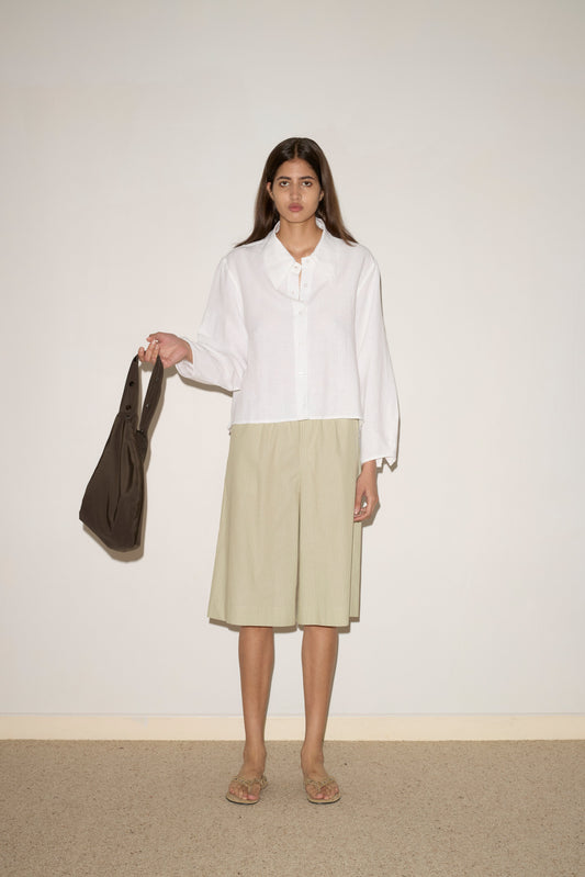 Collar Point Shirt - White