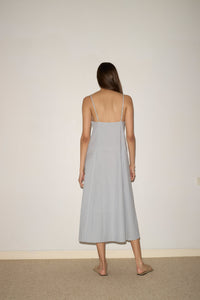 Double Seam Dress - Sky Stripe