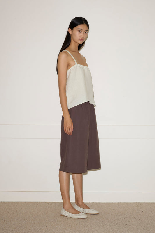 Button Strap Top - Pastel Pistachio