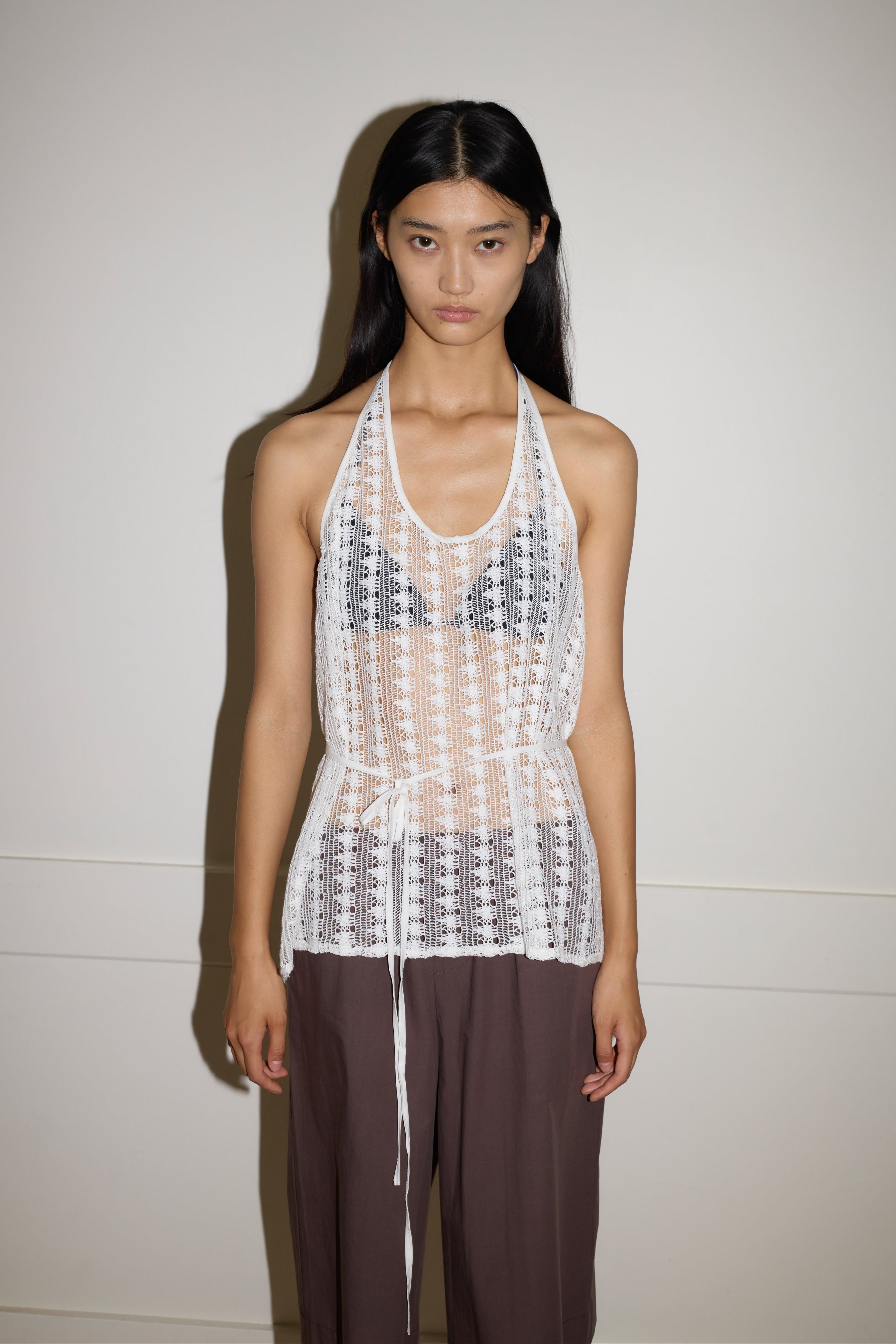 White Thread Top Thread Wrap Top - Off White – Deiji Studios US