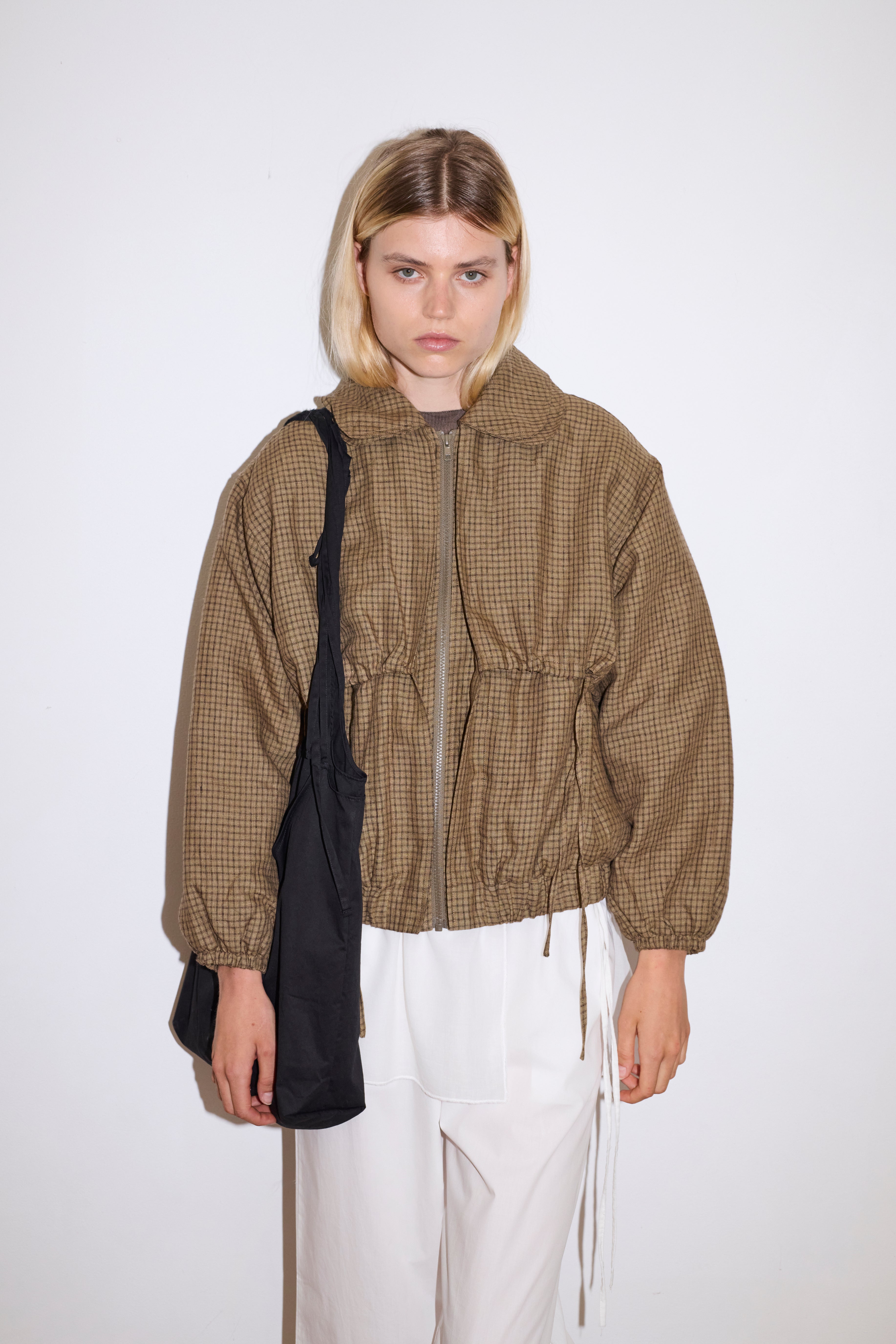 Double Layered Jacket - Pine Check – Deiji Studios US