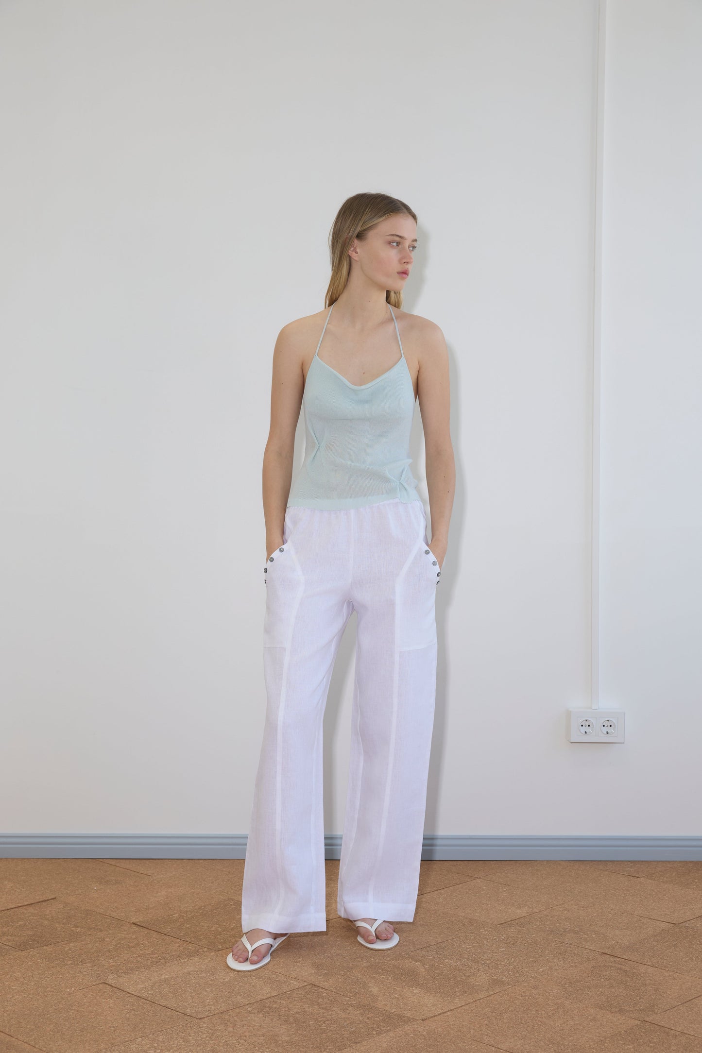 Angle Pocket Pant - White