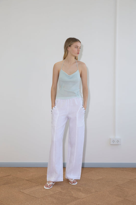 Angle Pocket Pant - White