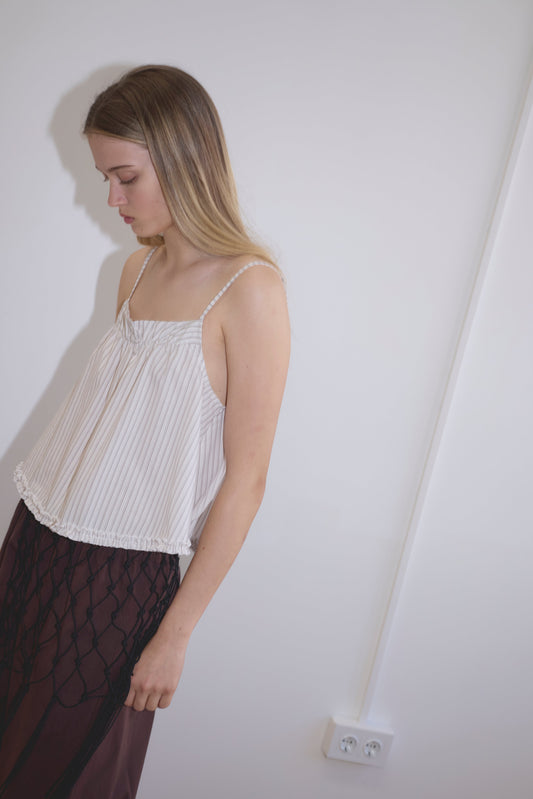 Yoke Top - Gull Stripe