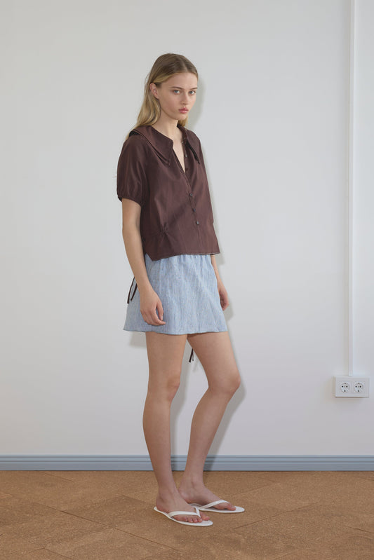 Double Collar Shirt  - Umber