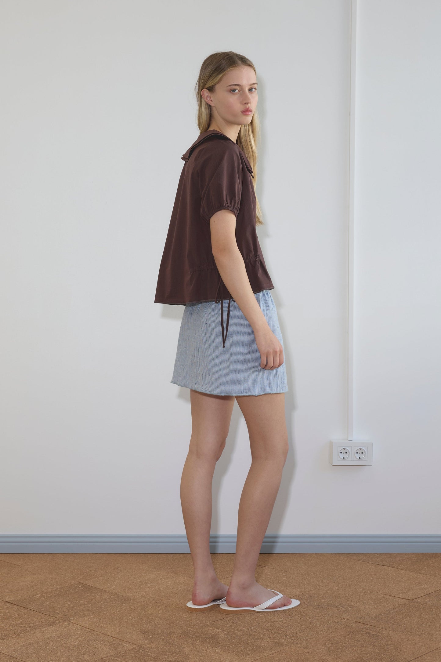 Double Collar Shirt  - Umber