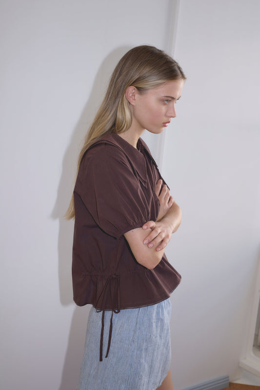 Double Collar Shirt  - Umber