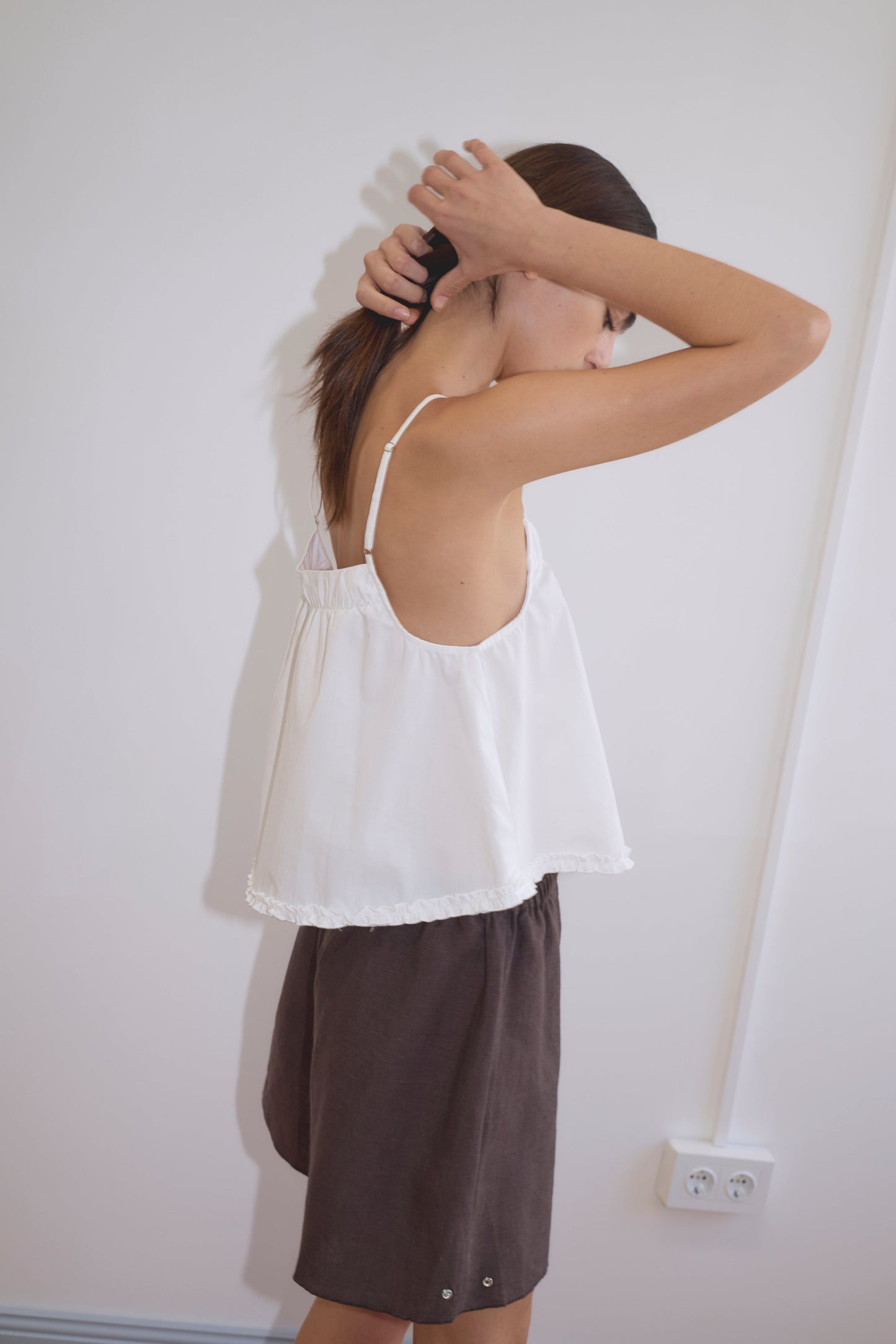 Yoke Top - White