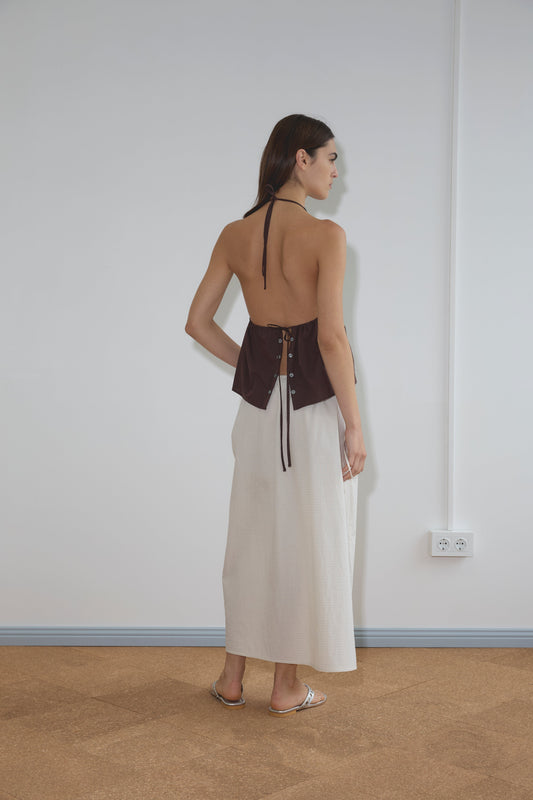 Button Halter - Umber