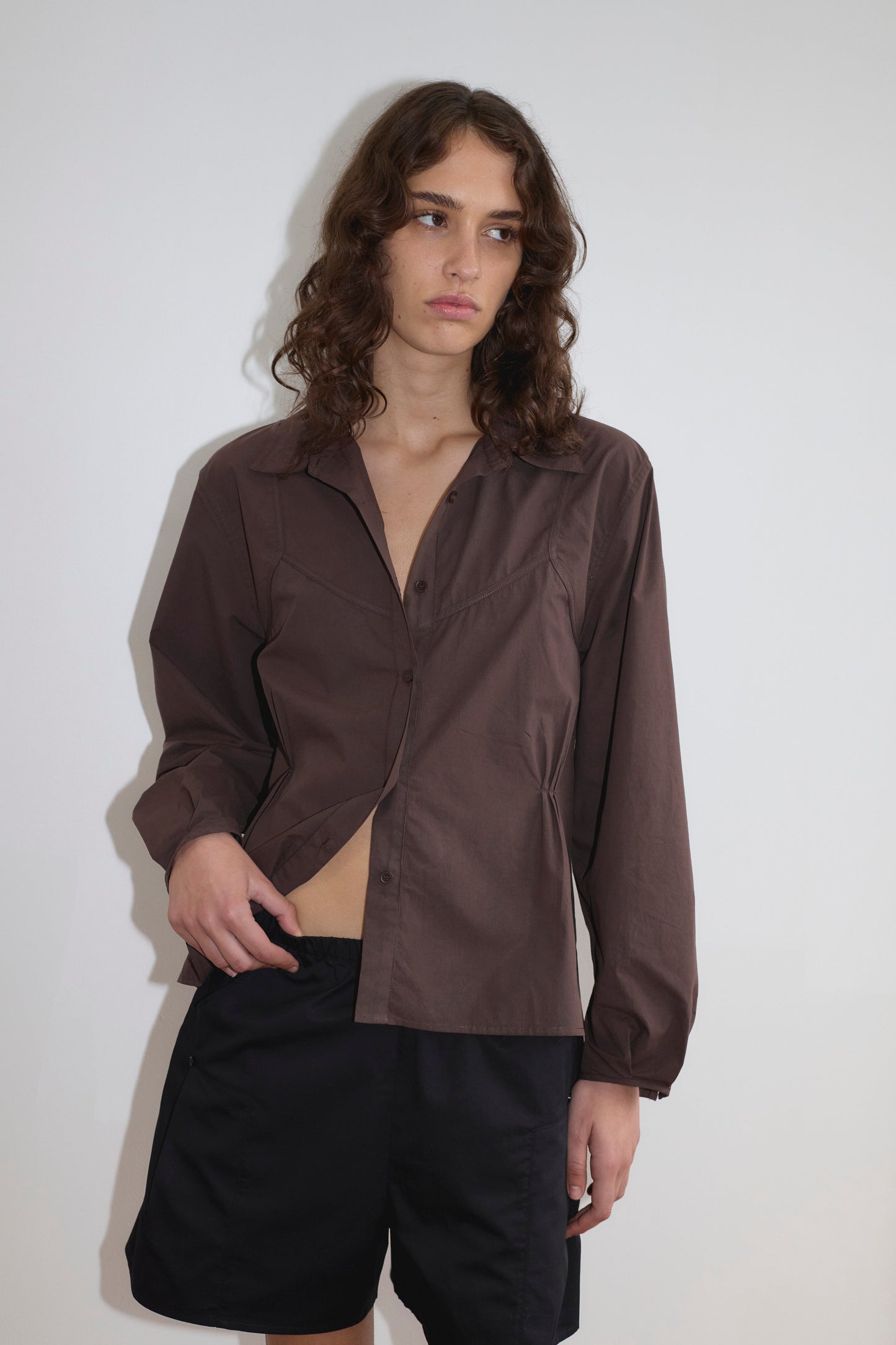 Cami Overshirt - Sepia