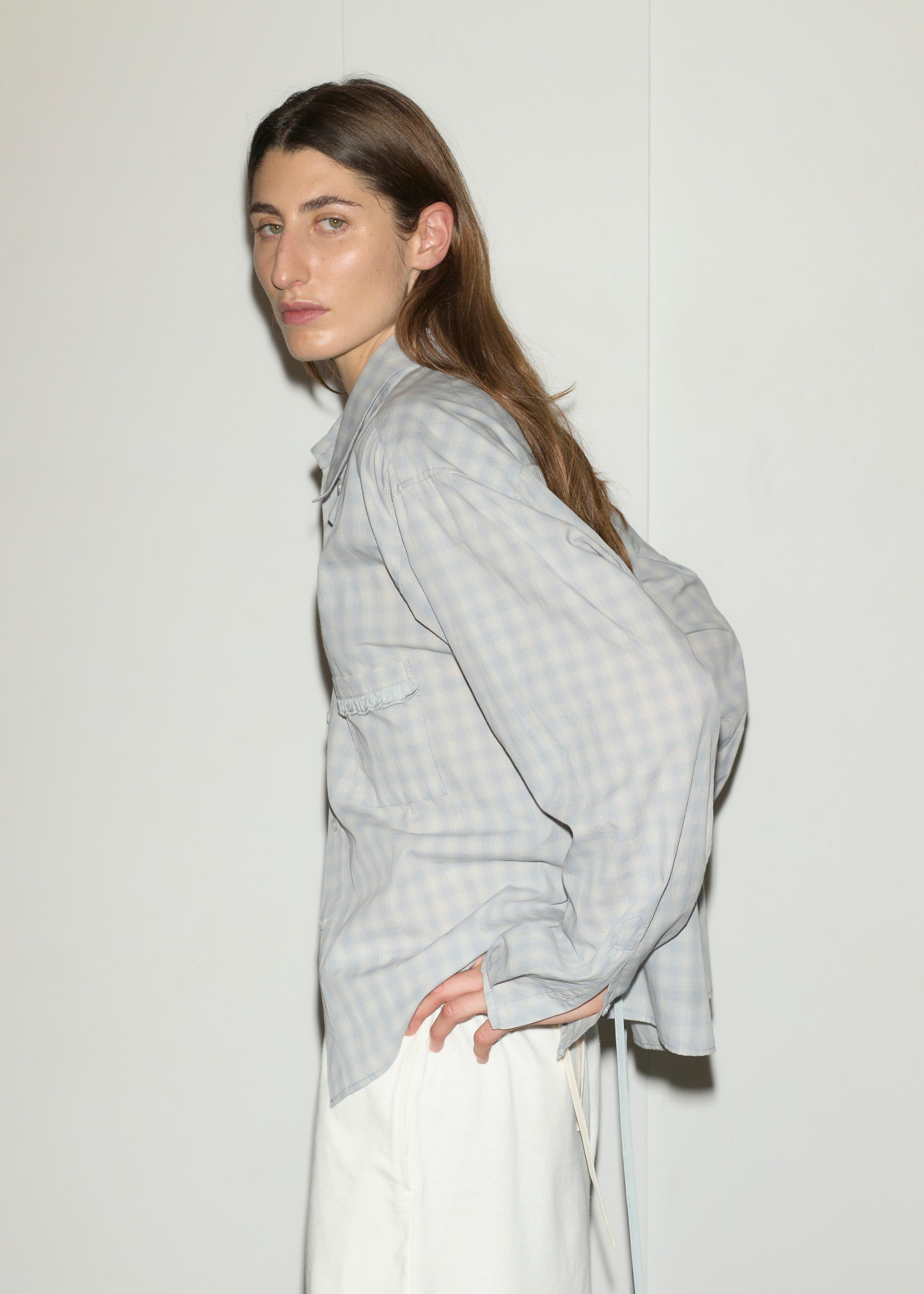 Day Shirt - Blue Check – Deiji Studios US