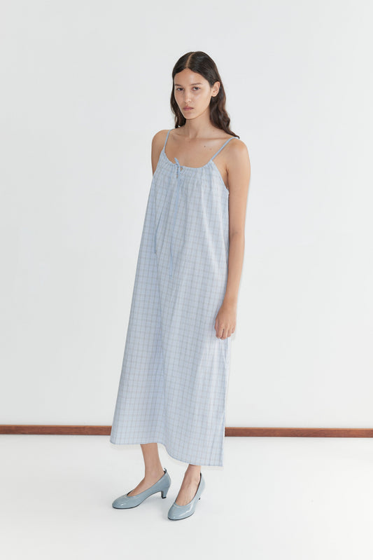 Light Maxi Dress - Powder Check