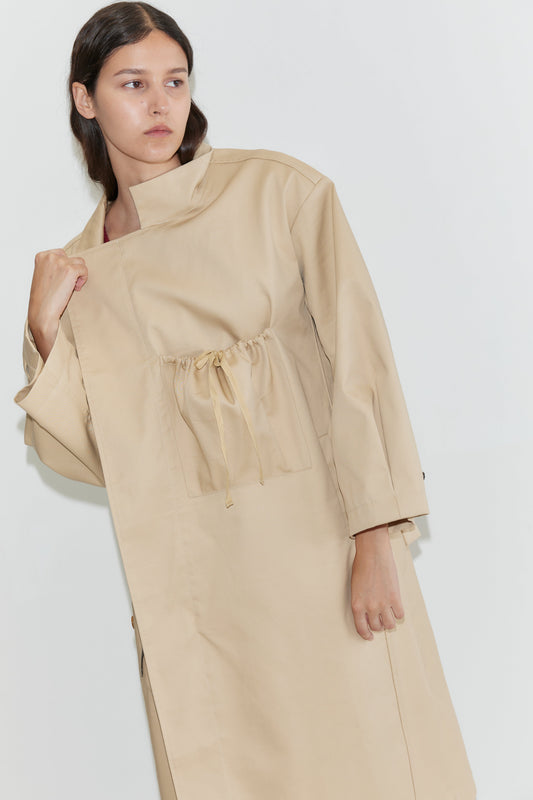 Longline Jacket - Beige