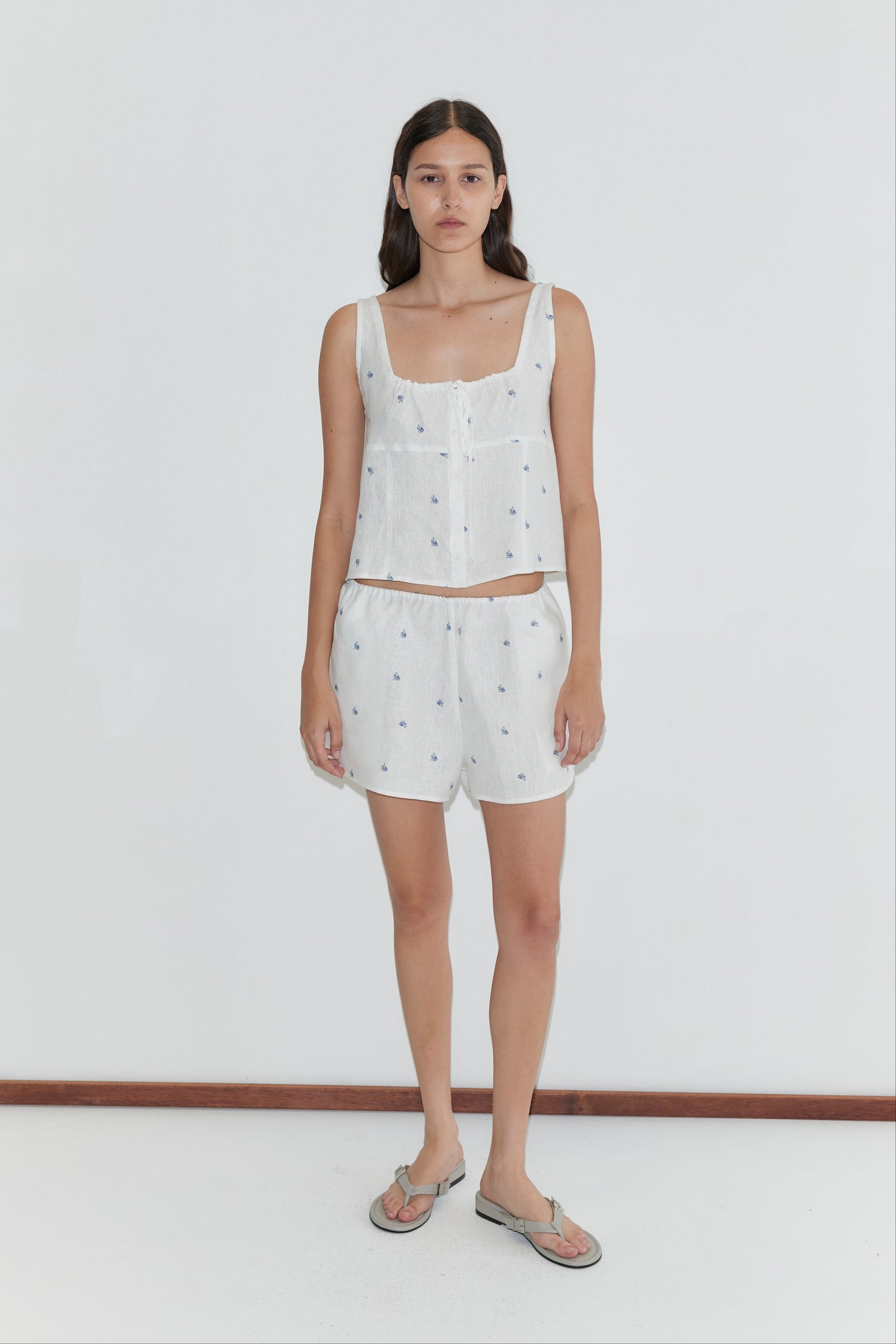 Relax Short Set - Floral Blue