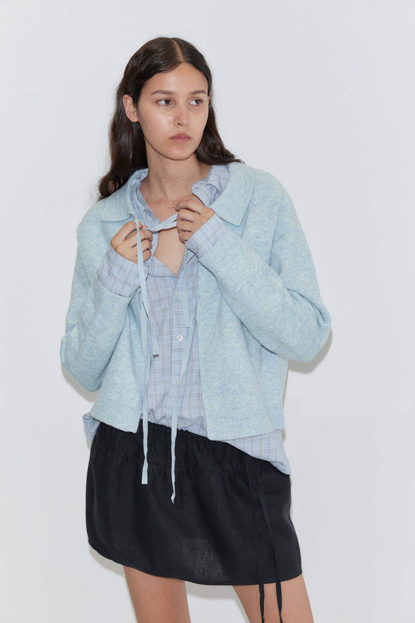 Box Cardigan - Young Blue