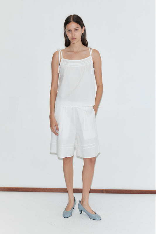 Tied Cami - White