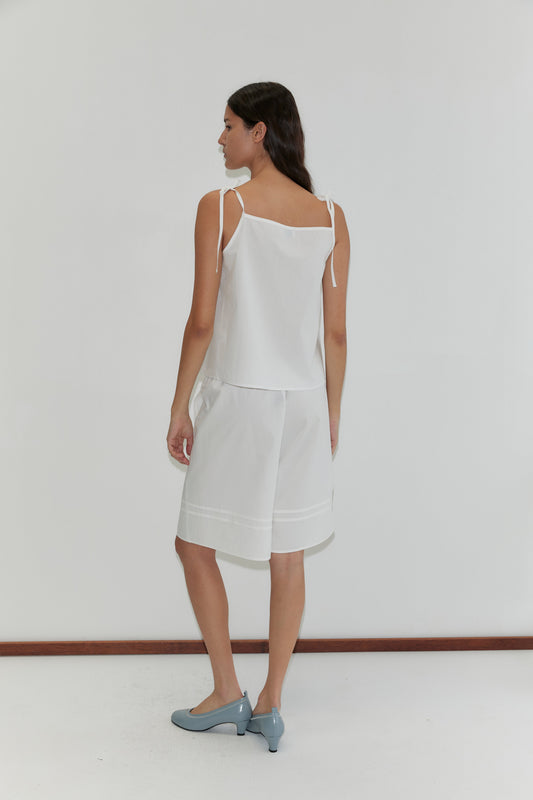 Tied Cami - White