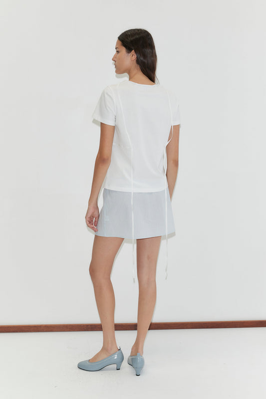Tape Tee - White