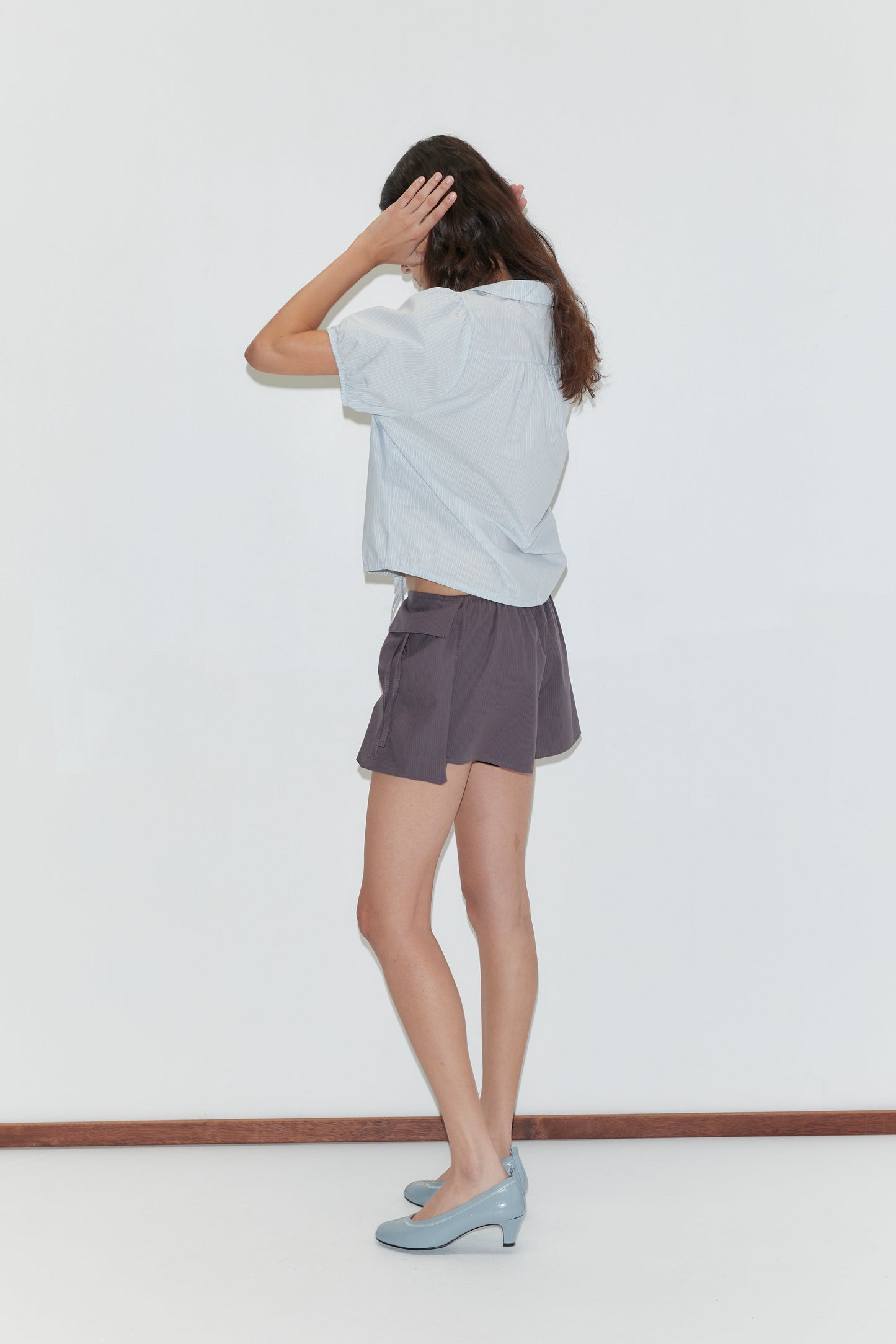 Micro Pocket Short - Mulberry Stripe