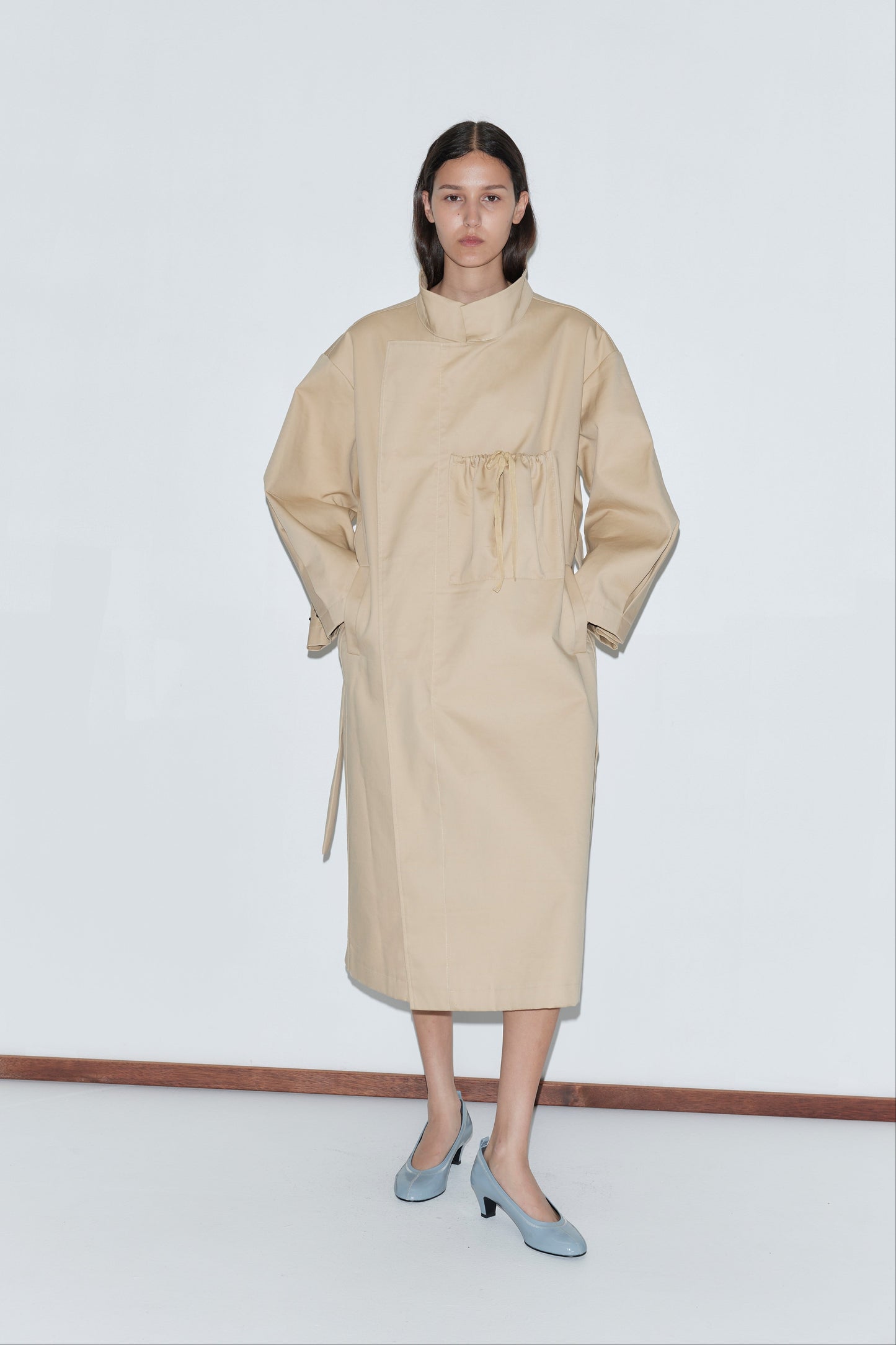 Longline Jacket - Beige