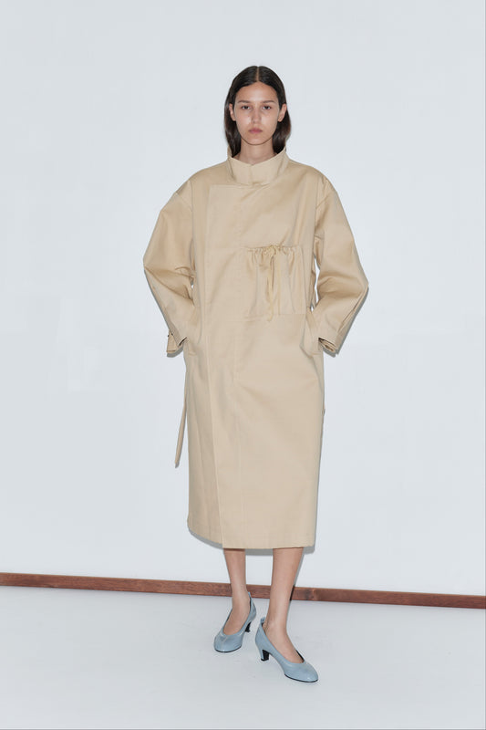 Longline Jacket - Beige