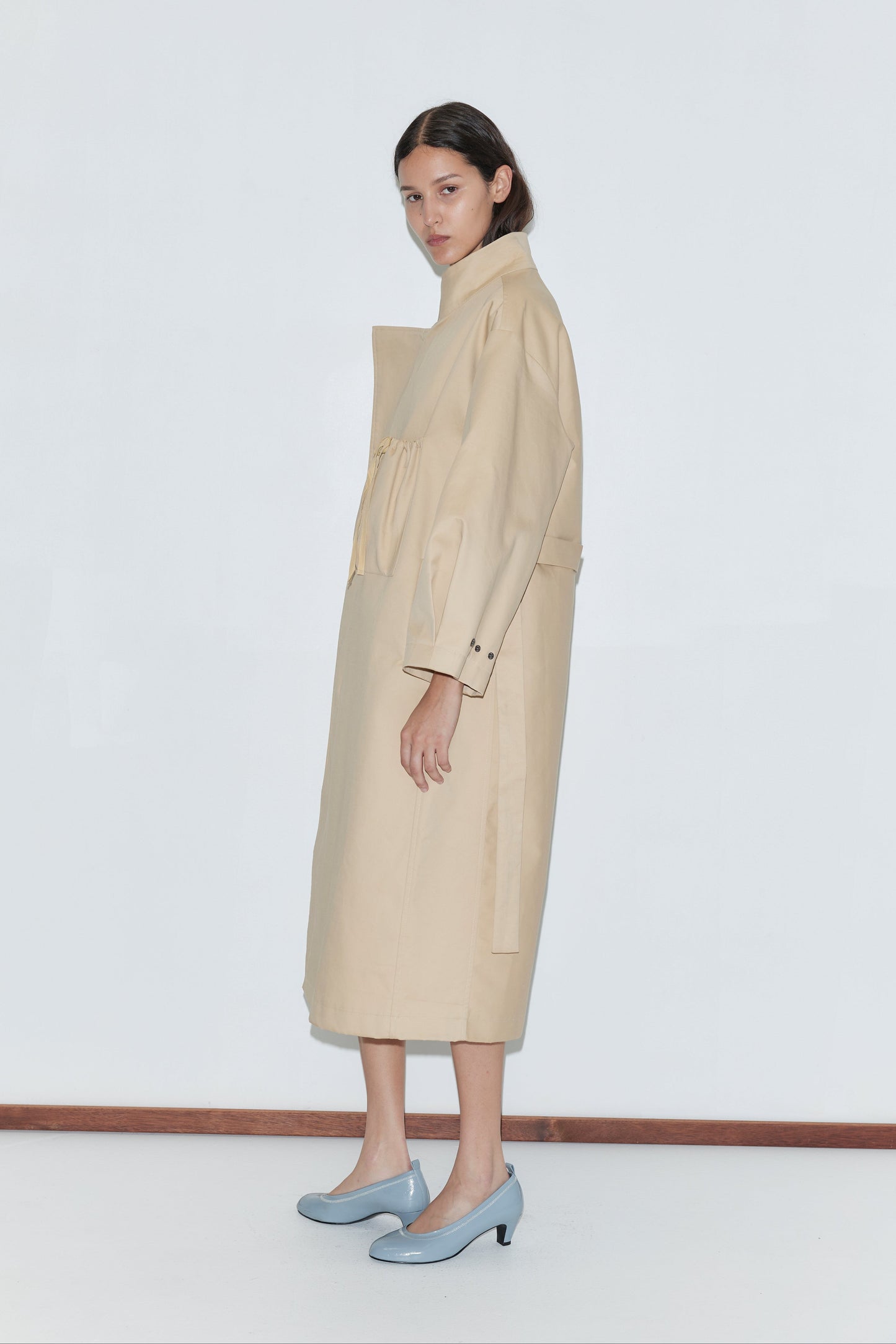Longline Jacket - Beige