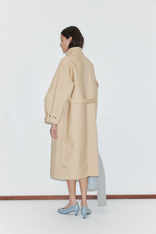 Longline Jacket - Beige