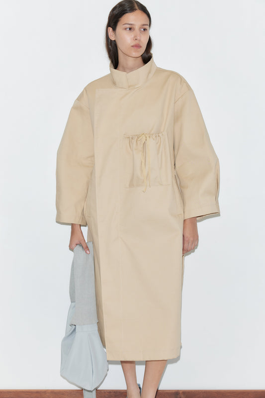 Longline Jacket - Beige