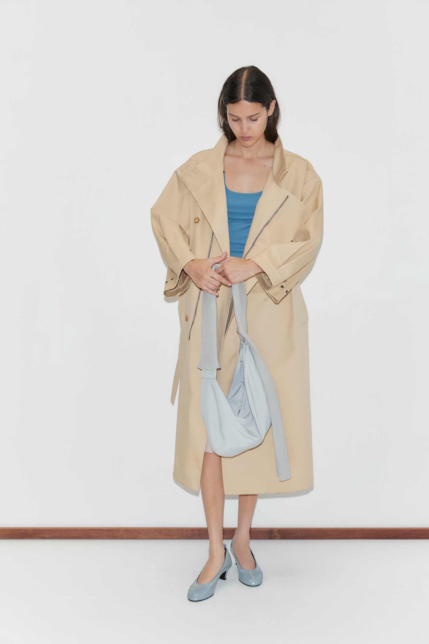Longline Jacket - Beige