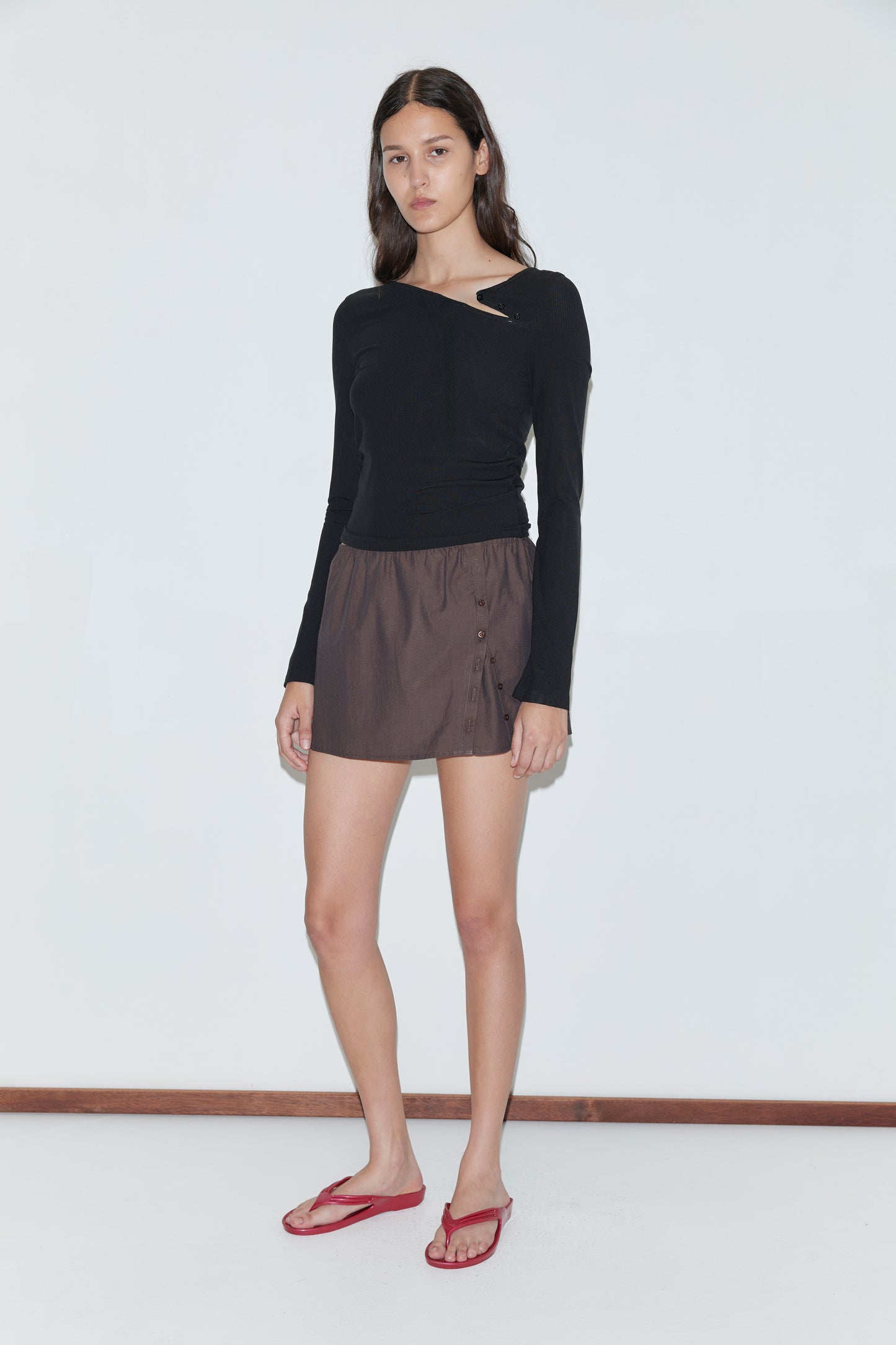 Multi Button Top - Black
