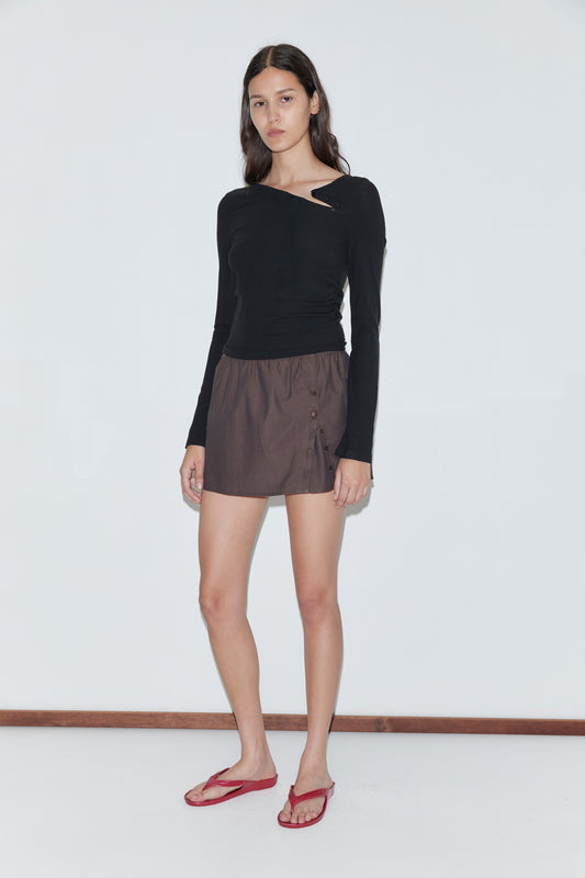 Multi Button Top - Black