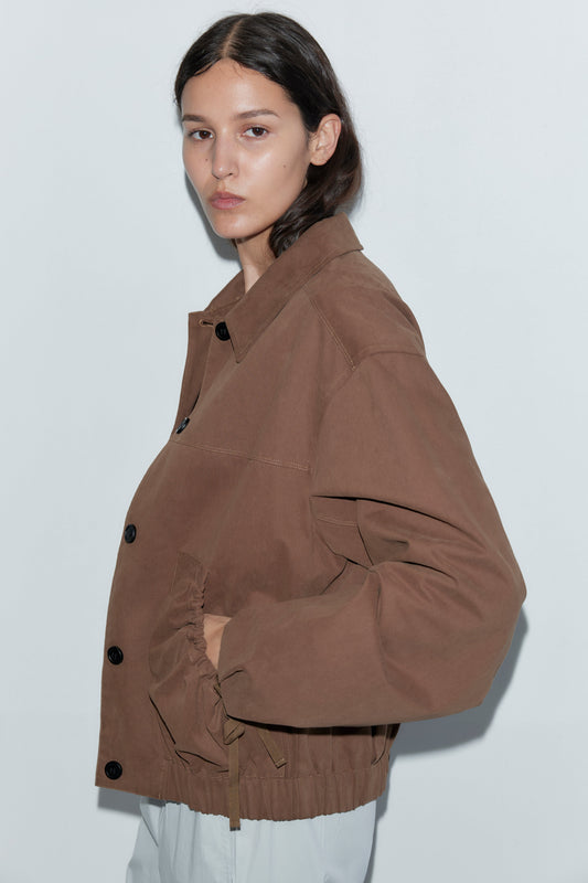 Button Up Jacket - Brown