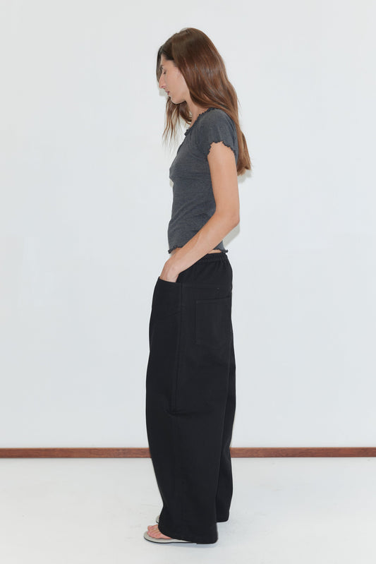 Square Pocket Pant - Black