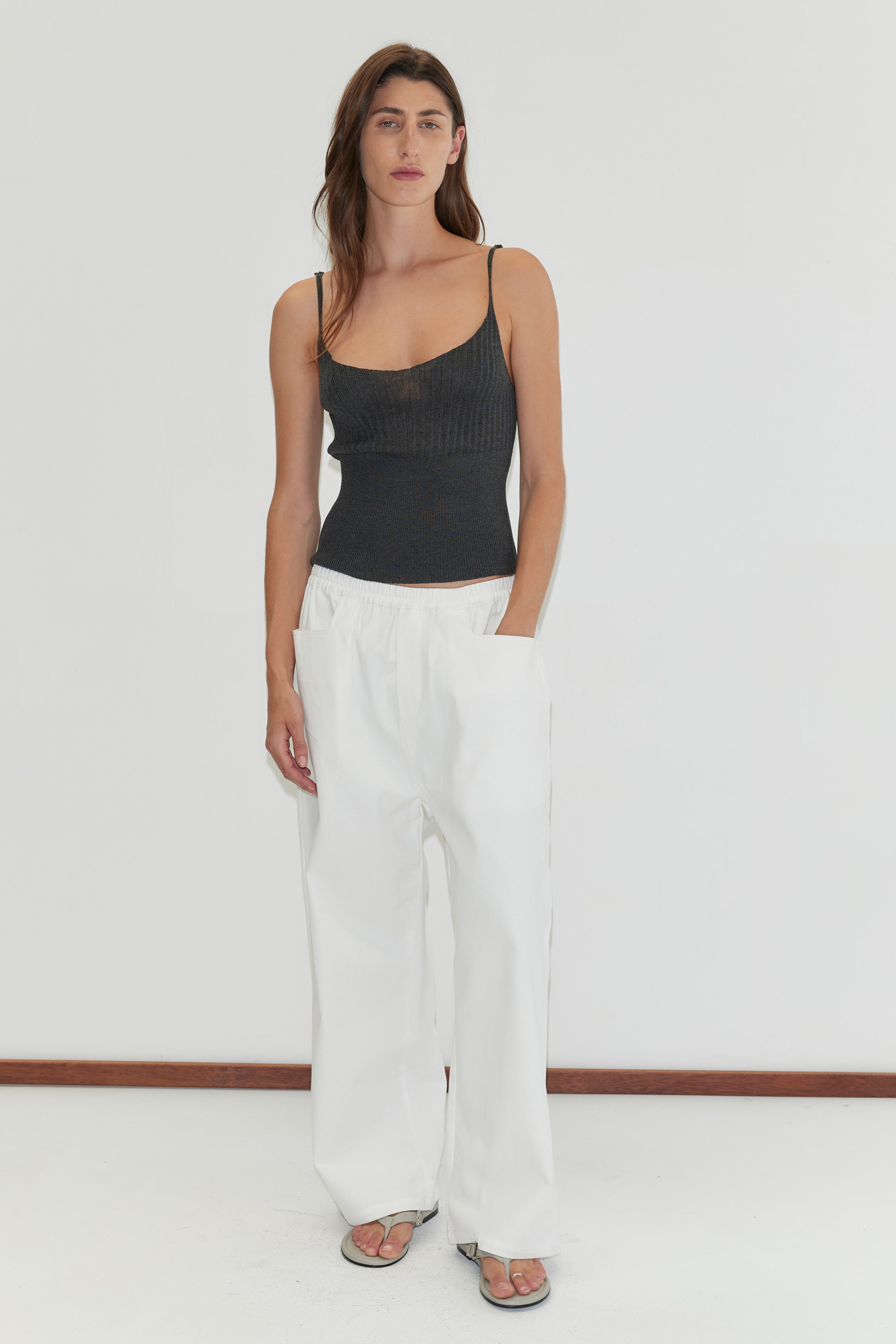 Square Pocket Pant - White – Deiji Studios US