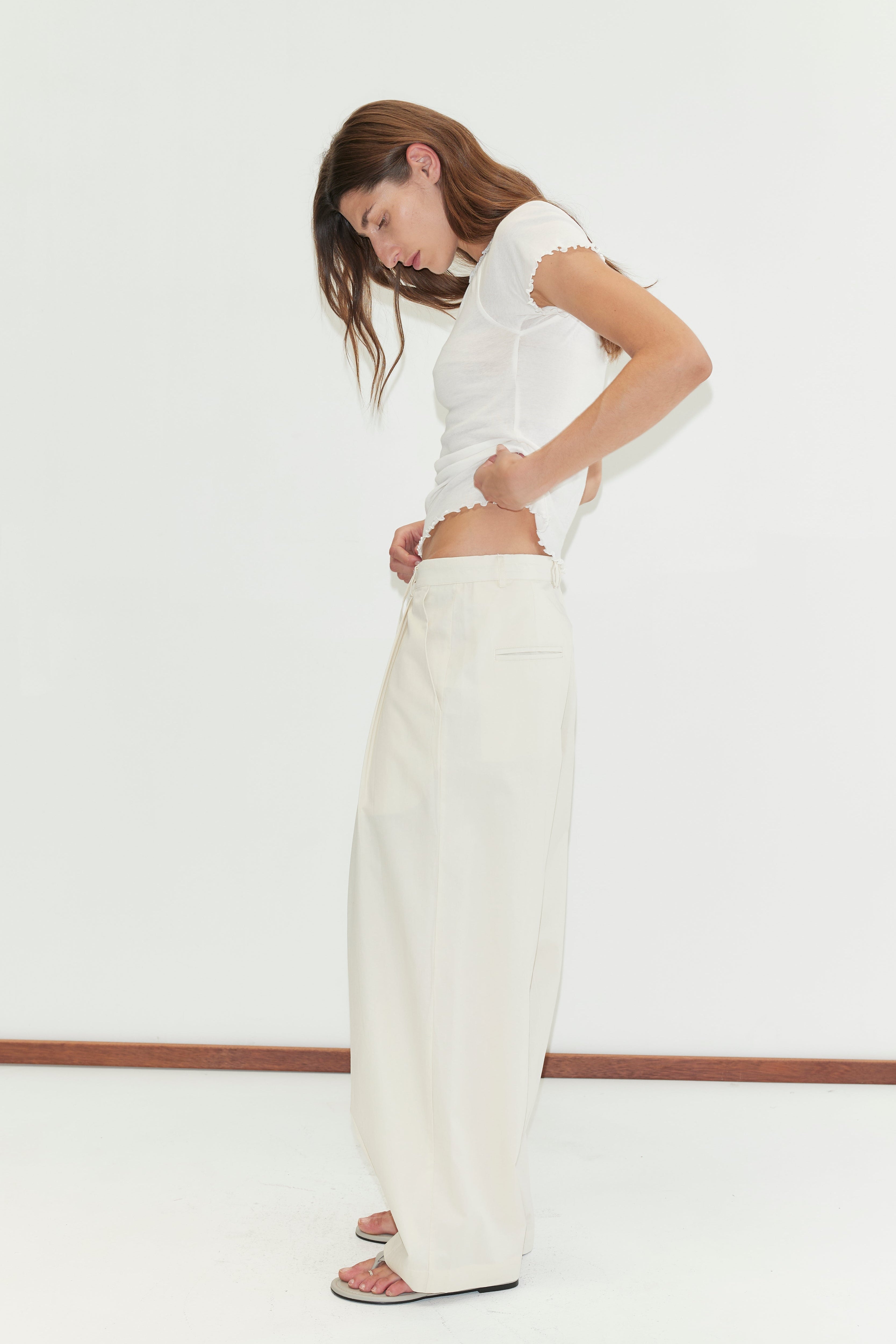 Turn Pant - Off White – Deiji Studios US