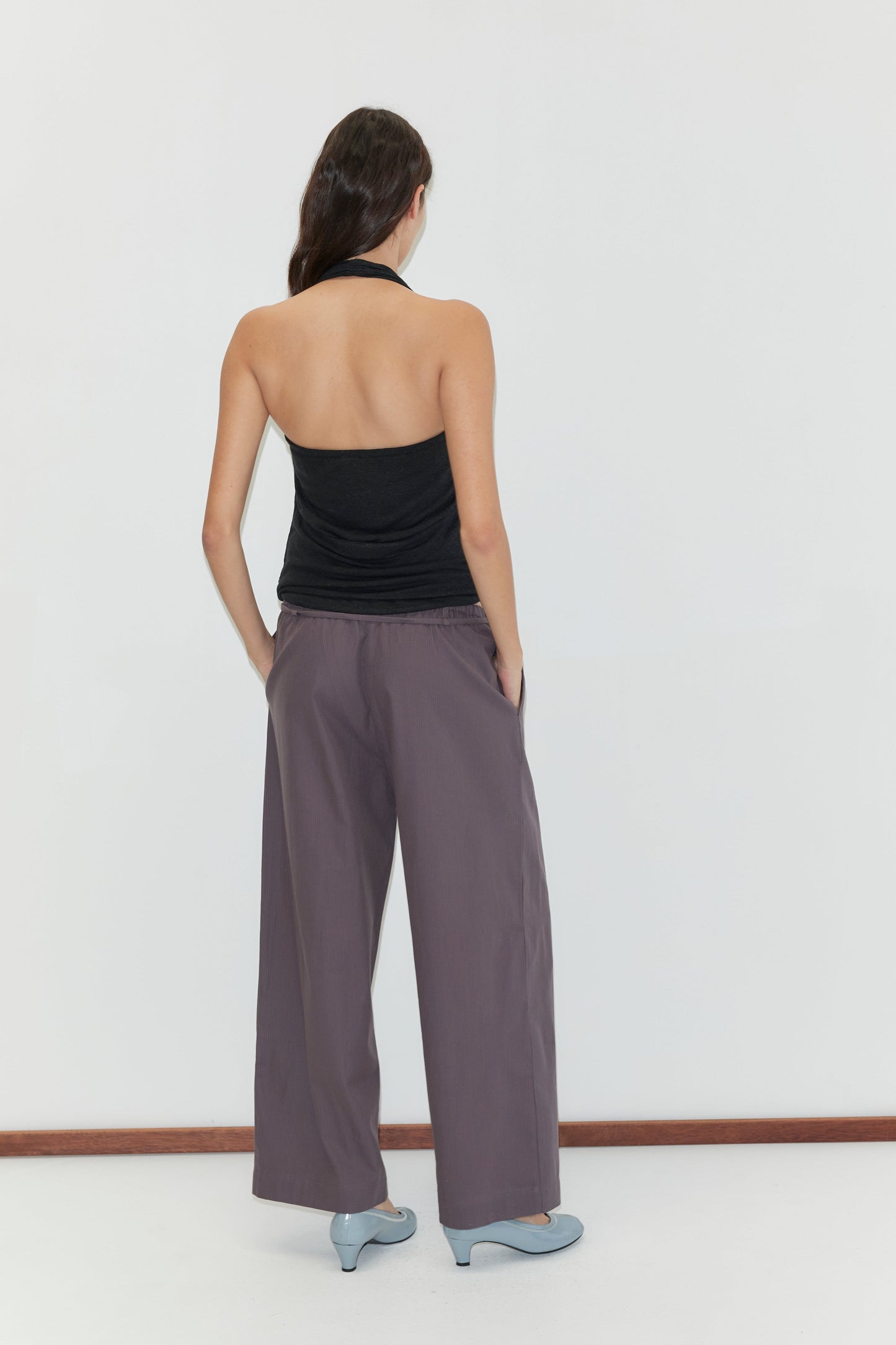 Loop Pant - Mulberry Stripe