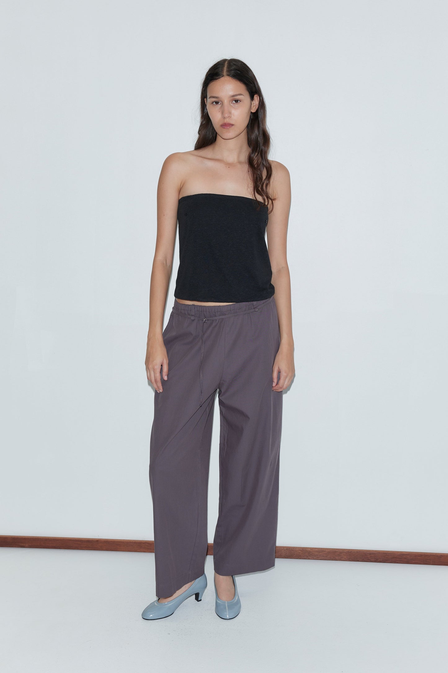 Loop Pant - Mulberry Stripe