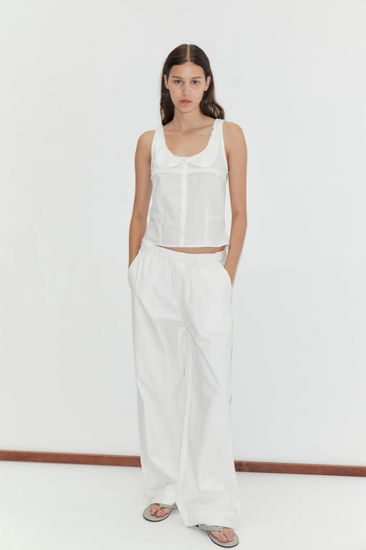 Frills Top - White