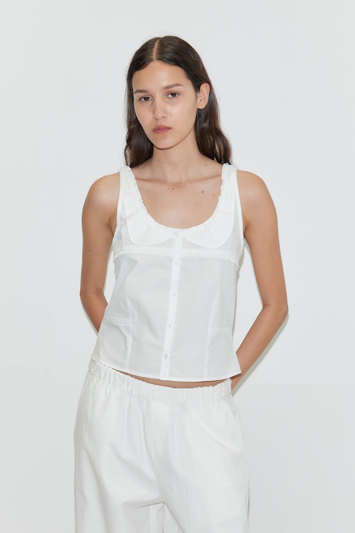 Frills Top - White