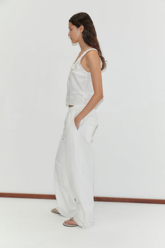 Frills Top - White