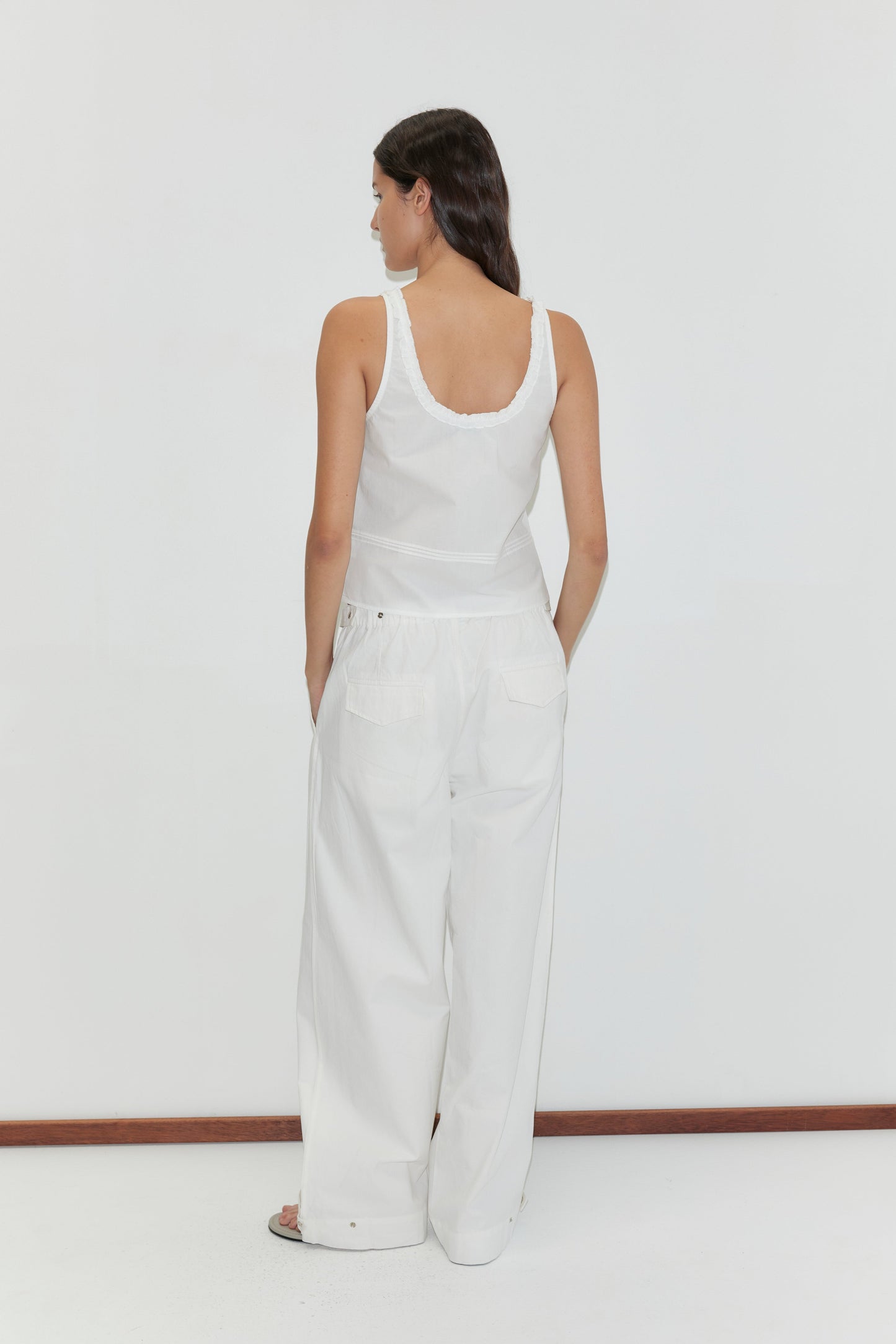 Frills Top - White
