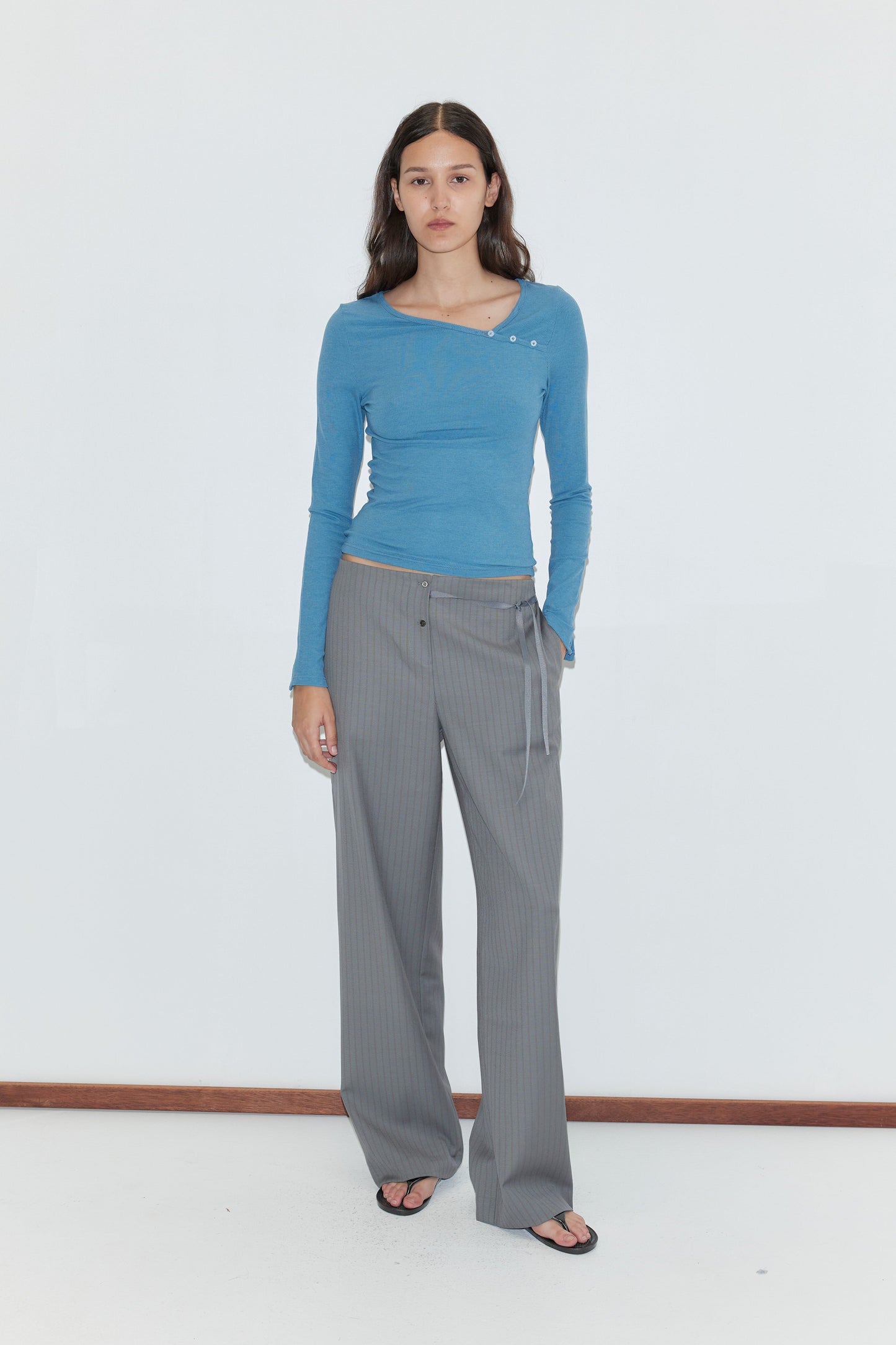 Boxer Pant - Grey Stripe